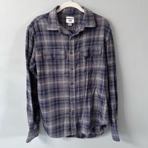 Old Navy Men's Plaid Long Sleeve Flannel Size Medium Regular Fit